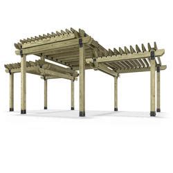 OZCO 26 X 16 Two Tier Pergola Project Material List At Menards