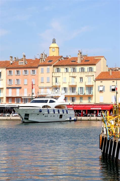 Saint Tropez Luxury Yacht French Riviera Editorial Photography Image