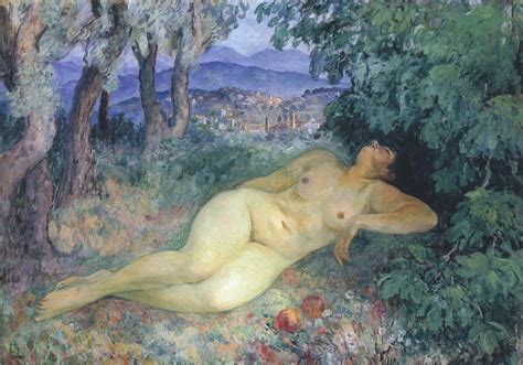 Large Nude At Cannes Painting Henri Lebasque Oil Paintings