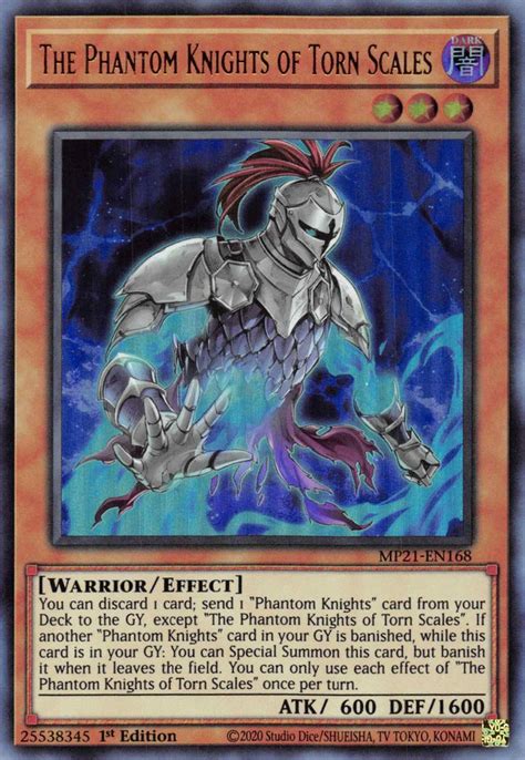 MP21 EN168 The Phantom Knights Of Torn Scales Yu Gi Oh