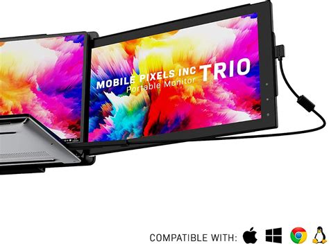 Mobile Pixels Trio Trio Max Portable Monitor System Usb A Usb C Plug