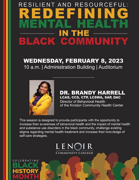 Redefining Mental Health In The Black Community Lenoir Community College