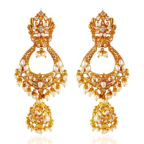 22Kt Gold Chand Bali Earrings AjEr64311 22Kt Gold Earrings Are