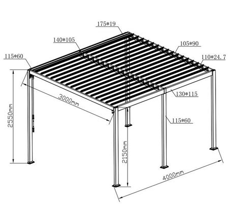 Pérgola De Aluminio Blanco Parte 2 De 4 De Un Conjunto Leroy Merlin