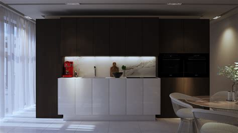 Modern Single Wall Kitchen :: Behance