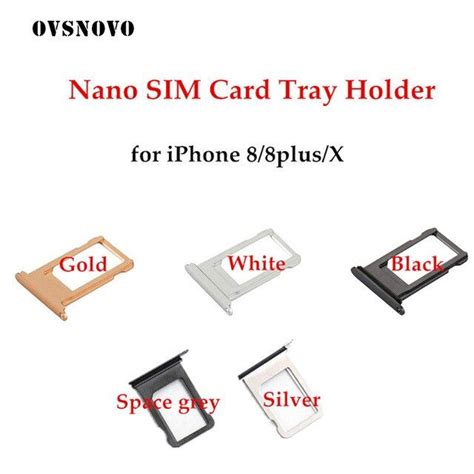 Customize IMEI Number Nano SIM Card Tray Holder For IPhone 8 Plus X