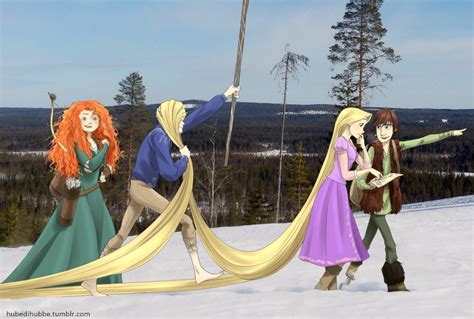 Fan Art Merida Rapunzel Jack Et Hiccup The Big Four Page 2