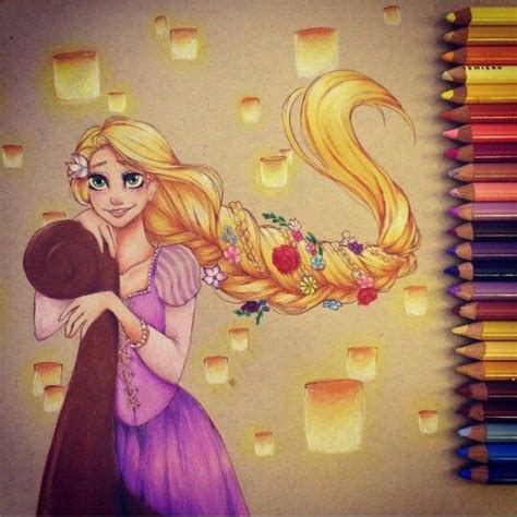 Tangled Rapunzel Drawing Disney Princess Rapunzel Tangled Rapunzel