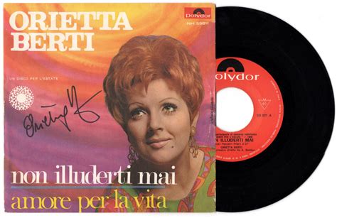 Orietta Berti Signed Single Giri Non Illuderti Mai