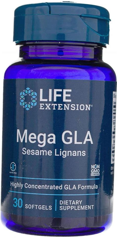 Life Extension Omega Foundations Mega Gla Z Lignanami Sezamowymi Kaps