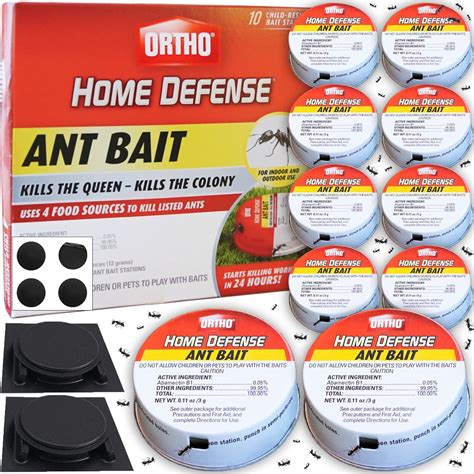 Ortho Ant Killer by Home Defense 10+2Pk|Metal Ant Traps Indoor & Ant