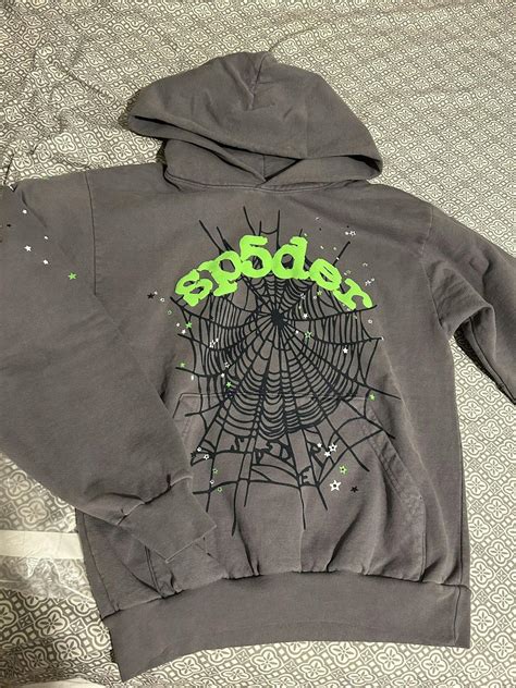 Streetwear Sp5der Web Hoodie Slate Grey” Grailed