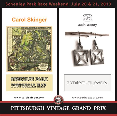 Schenley Park Map goes to Vintage Grand Prix - Carol Skinger