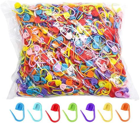 500 PCS Crochet Stitch Markers Colorful Knitting Markers Crochet Clips