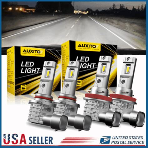 X Auxito H Led Combo Headlight Bulbs High Low Beam Kit