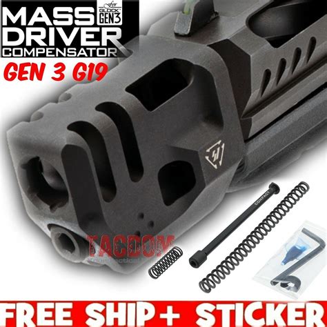 Strike Industrie Mass Driver Compensator For Glok Gen 3 Model 19 G19