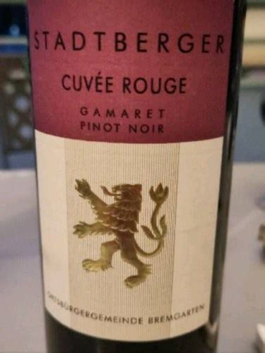 Stadtberger Cuv E Rouge Vivino Us