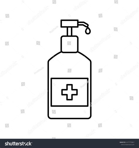 Hand Sanitizer Pump Bottle Hand Wash Stock Vector Royalty Free