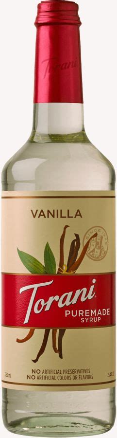 Torani Puremade Vanilla Syrup 750 Ml Crema