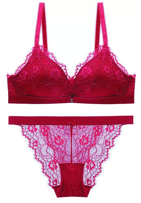 Buy Lycka Lmm9006 Lycka Lady Sexy Bra And Panty Lingerie Set Red 2024