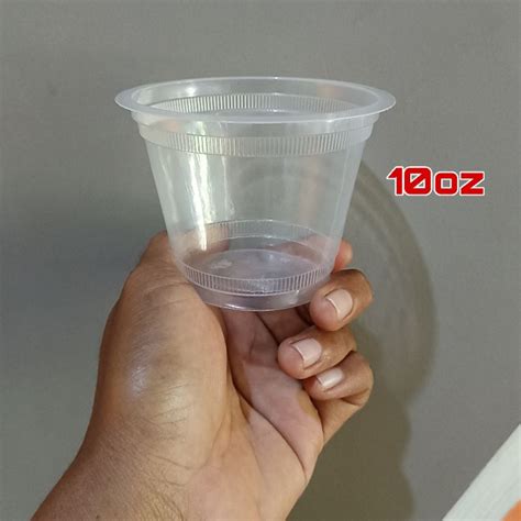 Jual GELAS PLASTIK ISI 50 Pcs Ukuran 12oz 10oz Gelas Cup Bening