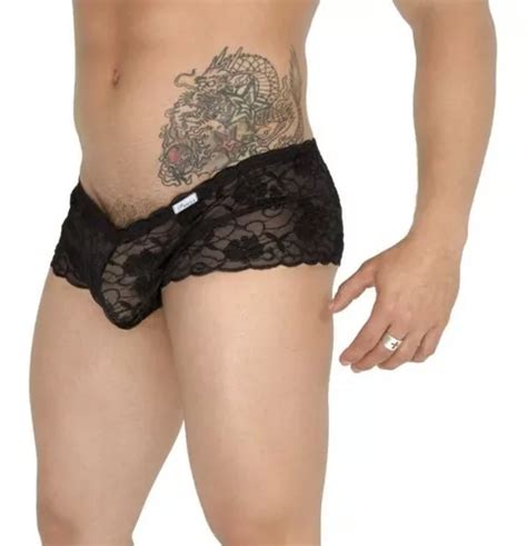 Lenceria Para Hombre Boxer Cachetero Encaje Ropa Interior Env O Gratis