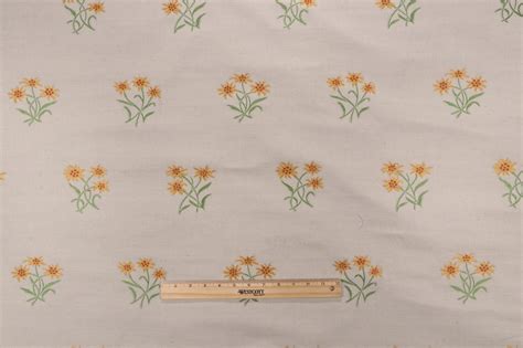 Yards Scalamandre Flora Woven Upholstery Fabric In Yellow