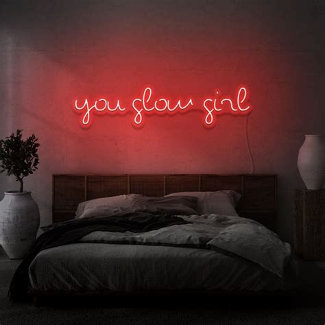 You Glow Girl Neon Light Writing Light Writing Neon Lighting Neon