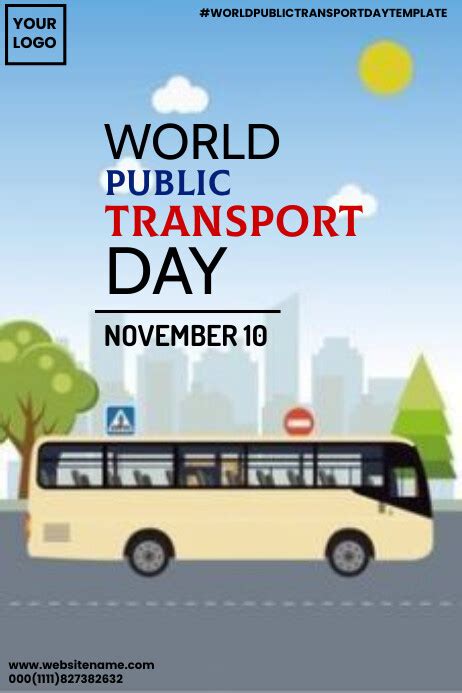 World Public Transport Day Template Postermywall