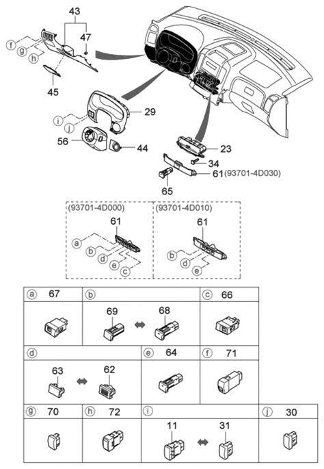 93390 4D000 KS Genuine Hyundai Switch Assembly Room Lamp