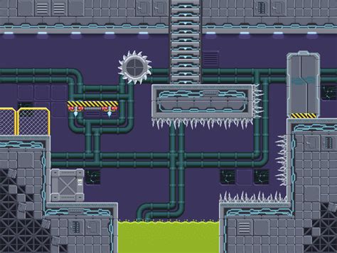 Sci Fi Tileset II In 2023 Pixel Art Game Design Sci Fi