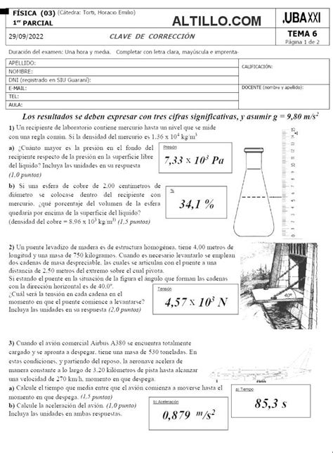 1º Parcial G Física 2022 UBA XXI