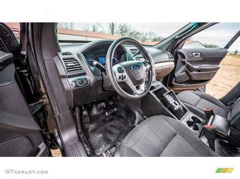 Charcoal Black Interior 2015 Ford Explorer Police Interceptor 4WD Photo ...