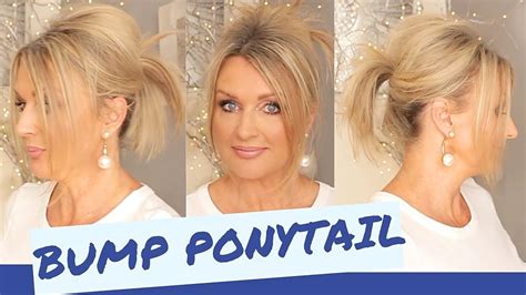 Bumped Ponytail Hair Up Two Ways Youtube