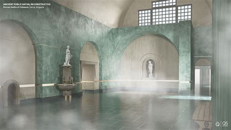 Roman Baths Of Odessos Digital Reconstruction Illustration World