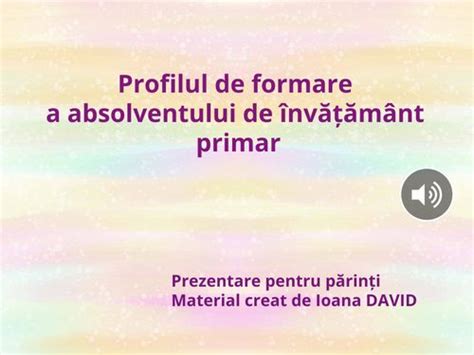 Book Creator Profilul De Formare Al Absolventului De Nv M Nt Primar