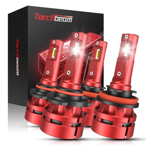 Buy Torchbeam 9005 HB3 H11 H8 H9 Fog Bulbs Combo 𝟒𝟒𝟎𝟎𝟎 𝐋𝐌 𝟔𝟎𝐖 𝟖𝟎𝟎