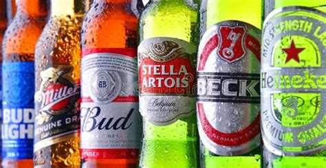 Bottles of Famous Global Beer Brands Editorial Photography - Image of ...