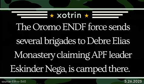 Xotrin On Twitter Info The Oromo Endf Force Sends Several Brigades