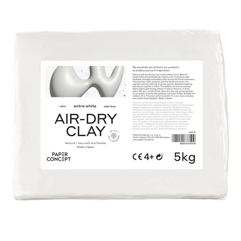 Glinka Samoutwardzalna Air Dry Paperconcept Extra White Kg