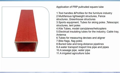 Professional Frp Pultruded Fiberglass Profile Tube Fiberglass Frp Square Tube Buy Frp