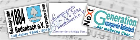 Gesangverein Rodenbach E V Immer Der Richtige Ton