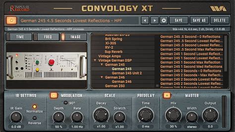 Convology XT Impulse Response Convolution Reverb Plugin 41 OFF