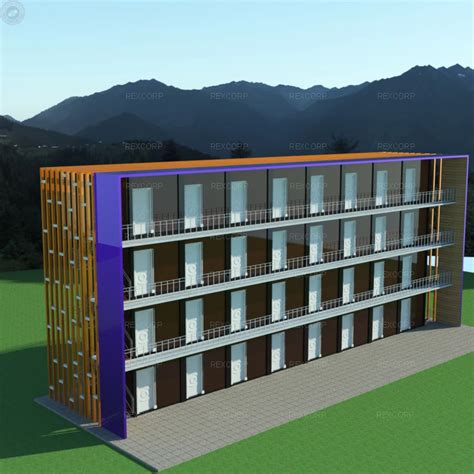 Modern Modular Hostel Student Accommodation Building 4 Storey Student ...