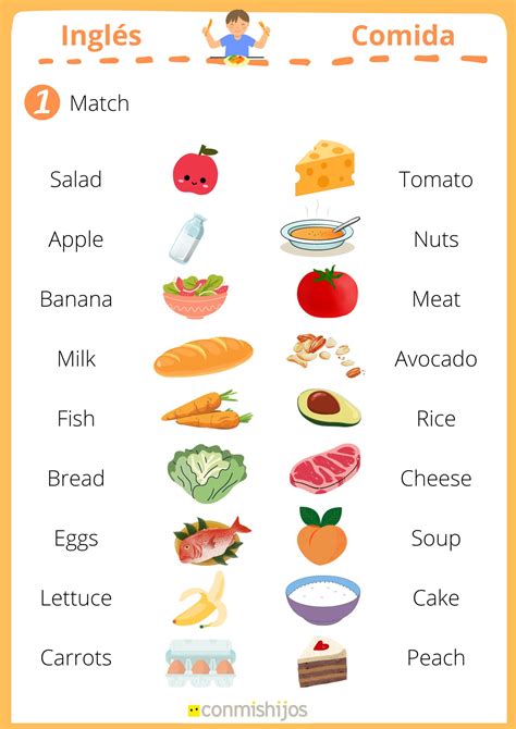 Comidas Em Inglês Atividades BRAINCP