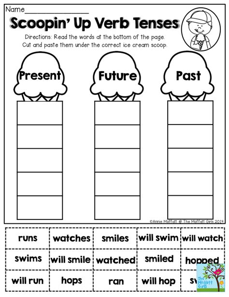 Past Present And Future Worksheets