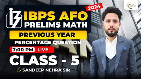 Ibps Afo Prelims Previous Year Question On Percentage Ibps Afo