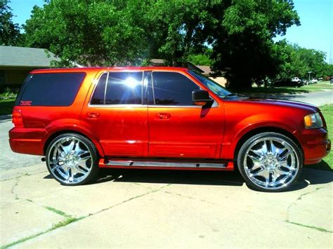 Red 2004 Ford Expedion On 24 2004 Ford Expedition Eddie Bauer Sport Utility 4d Big Red Fort