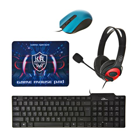 Combo Gamer Teclado Mouse Mouse Pad Aud Fonos Piezas K K