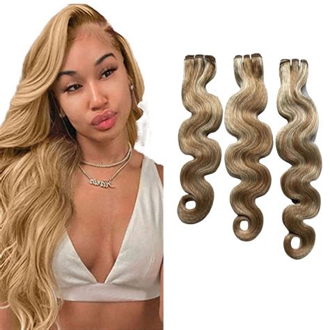 Amazon Body Wave Bundles Weave Hair Human Bundles Ombre Human